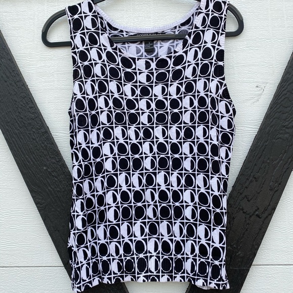 Black and White Patterned Tank - Picture 1 of 4